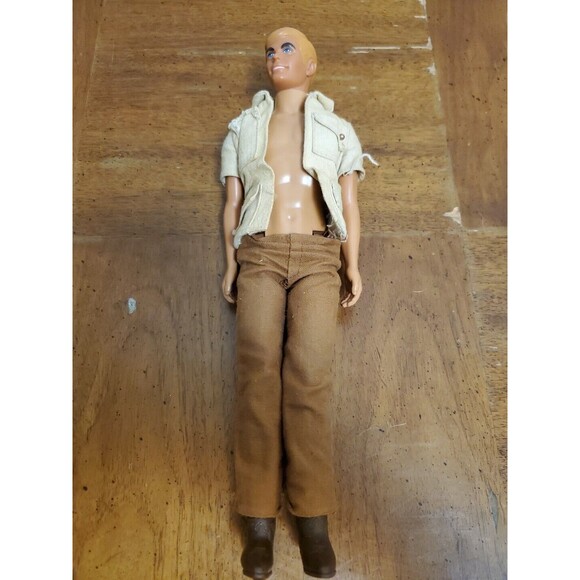 Ken Doll 1968‎ Patent Pending Hong Kong Bendable Legs Safari Outfit Blonde Vntg - Picture 1 of 8